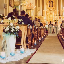 piękny kościół przystrojenie kościoła na ślub